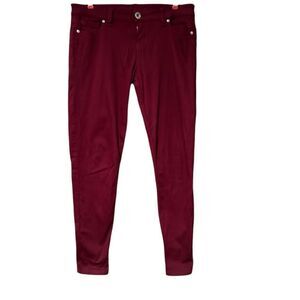 Guess Jeans Size 30 Burgundy Power Skinny
